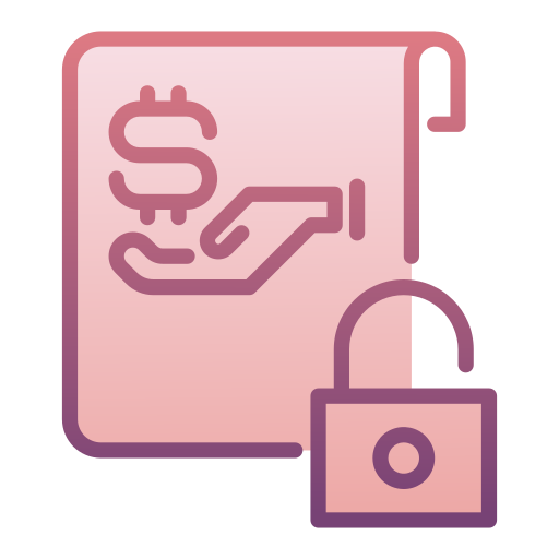 prestamo no asegurado icono gratis