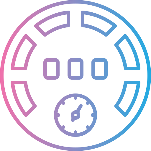 medidor de velocidad icono gratis