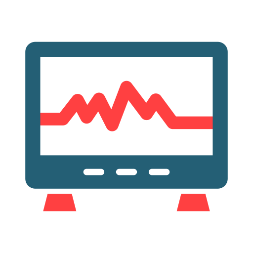 máquina de electrocardiograma icono gratis