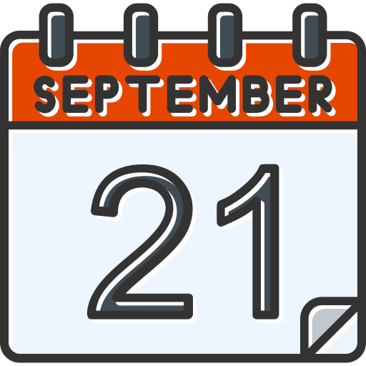 septiembre icono gratis