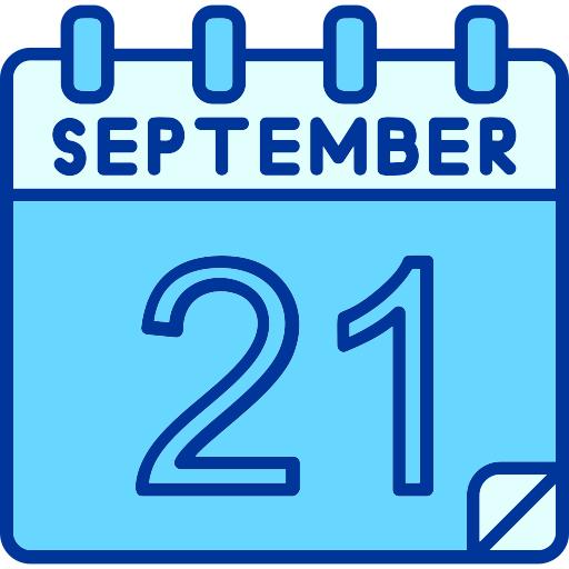 septiembre icono gratis