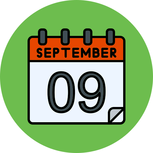 septiembre icono gratis