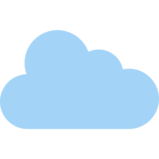 blue cloud icon