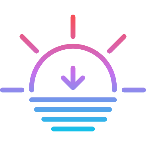 Sunset Iconixar Gradient icon