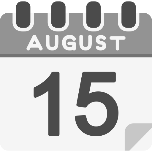 août Icône gratuit