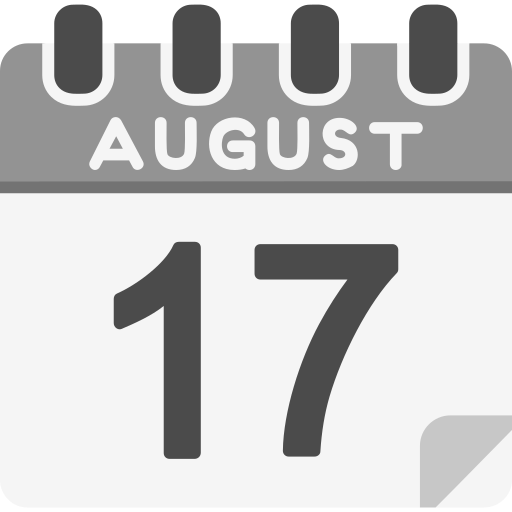 August - Free Time And Date Icons