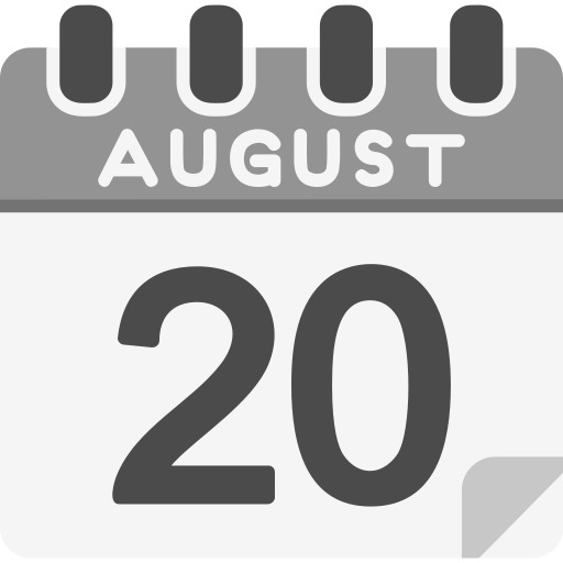 août Icône gratuit