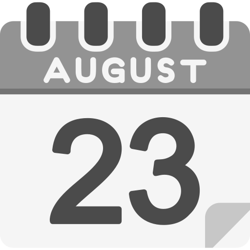 août Icône gratuit