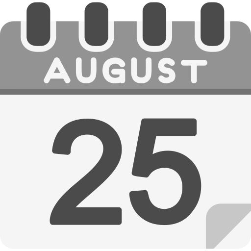 août Icône gratuit