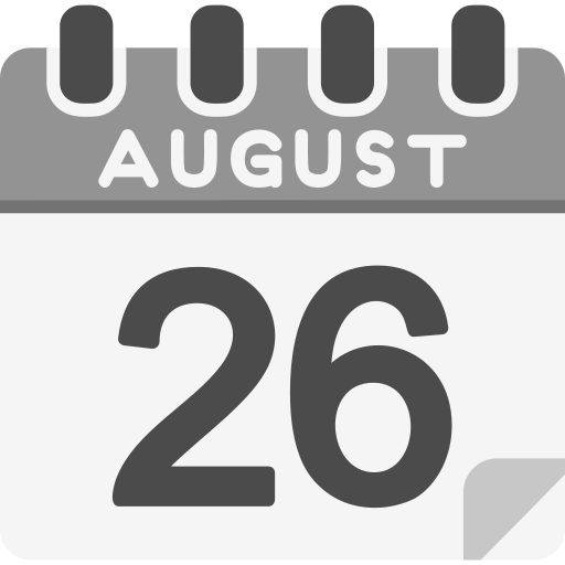 août Icône gratuit