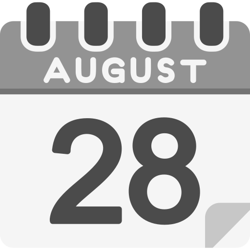 août Icône gratuit