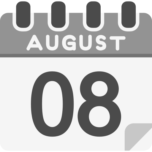 août Icône gratuit