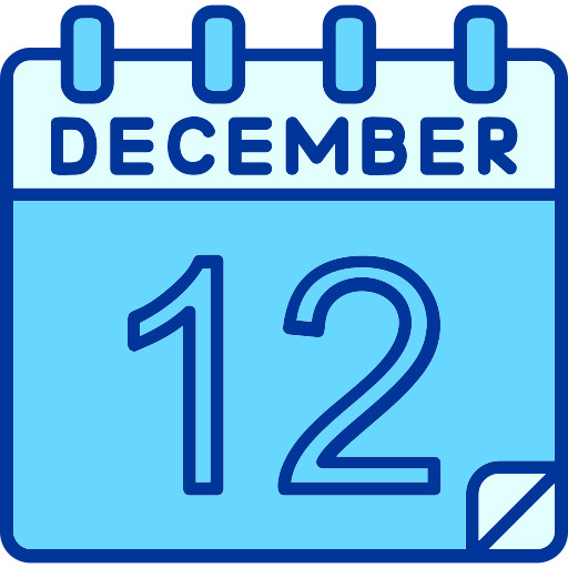 December - Free time and date icons