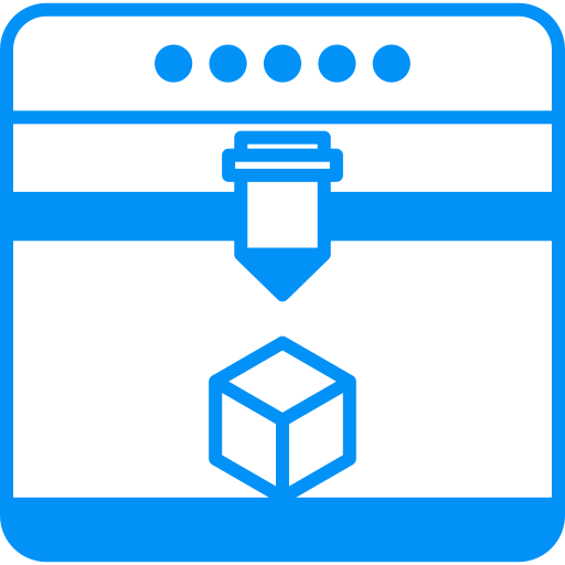 impresión 3d icono gratis