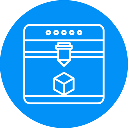 impresión 3d icono gratis