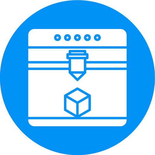 impresión 3d icono gratis