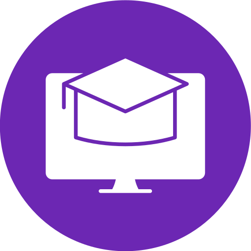 educación en línea icono gratis