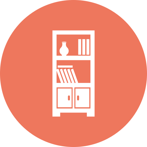 Étagère à livres Icône gratuit Étagère à livres Icône gratuit
