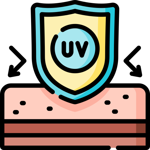 protección uv icono gratis