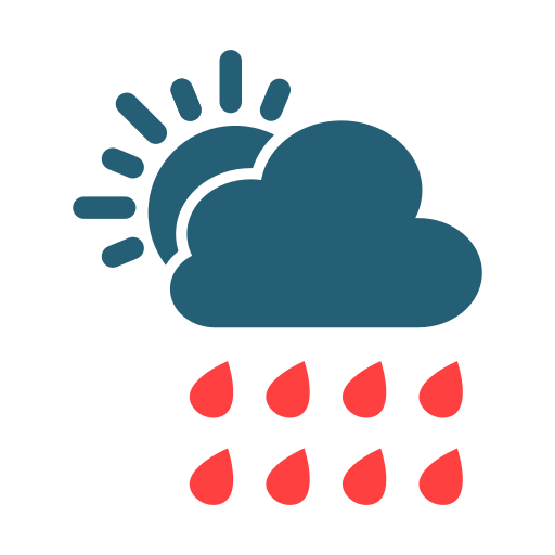 jour de pluie Icône gratuit