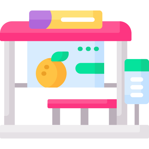 anuncios de autobuses icono gratis