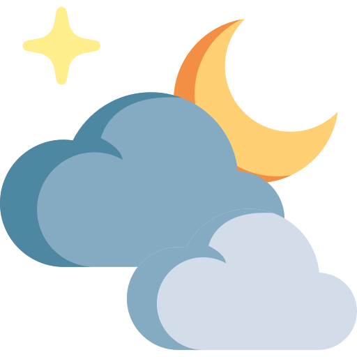 Cloudy Special Flat icon