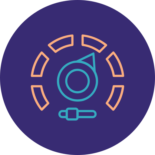 medidor de velocidad icono gratis