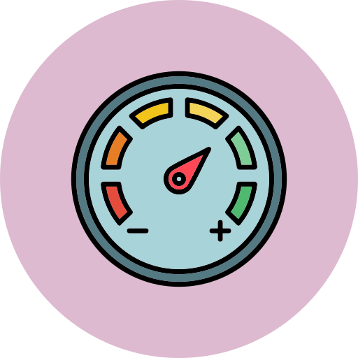 medidor de velocidad icono gratis