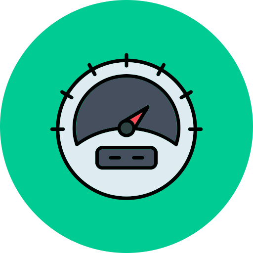 medidor de velocidad icono gratis