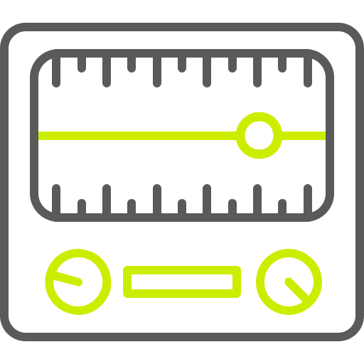 medir acción icono gratis