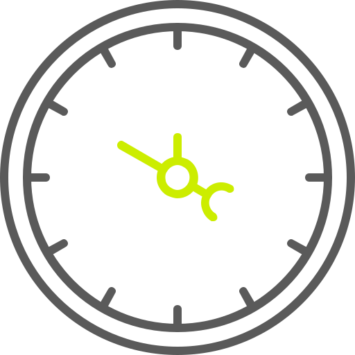 reloj de pared icono gratis