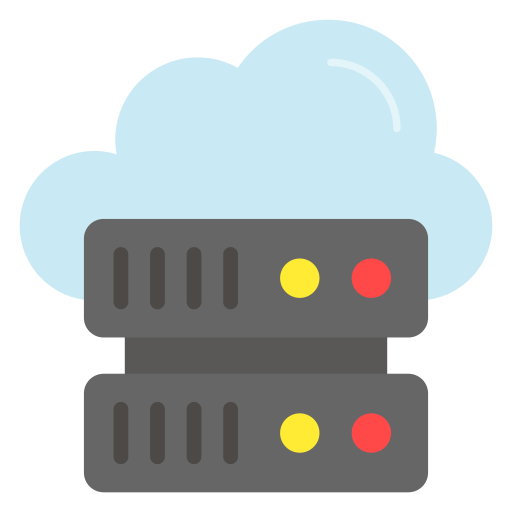 servidores en la nube icono gratis