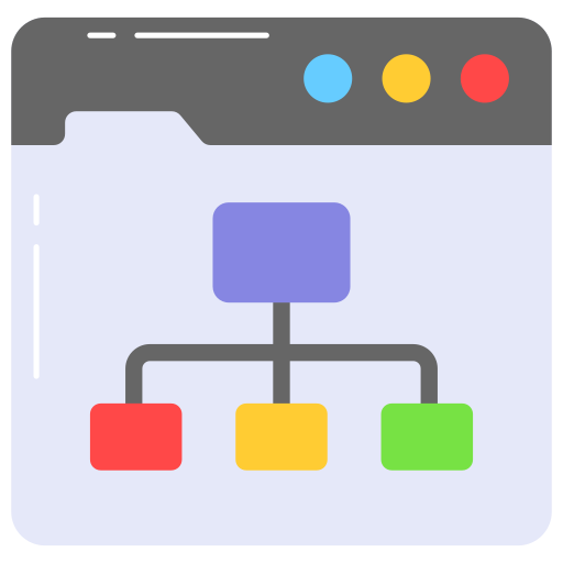 diagrama de flujo icono gratis