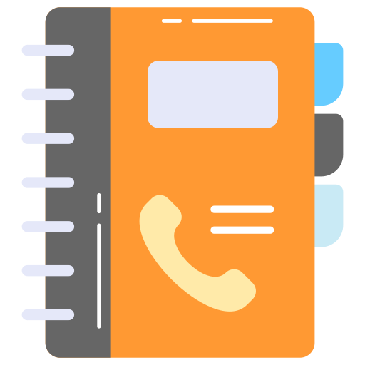 libreta de contactos icono gratis