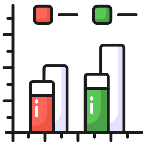 gráfico de barras icono gratis