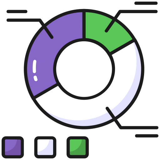 análisis circular icono gratis