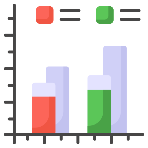 gráfico de barras icono gratis