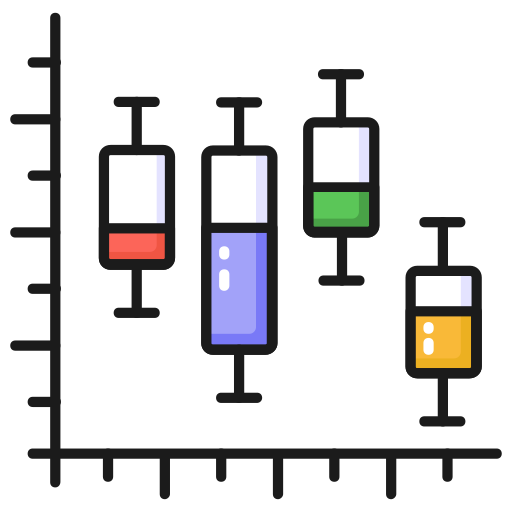 gráfico de velas icono gratis