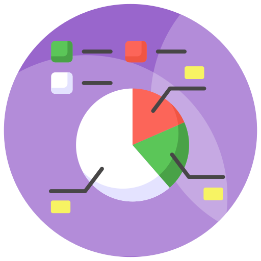 gráfico de torta icono gratis