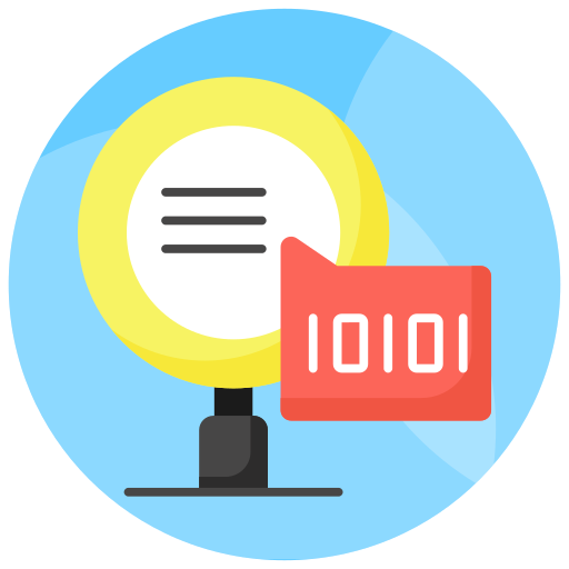 código binario icono gratis