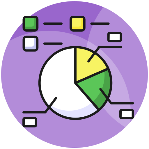 gráfico de torta icono gratis