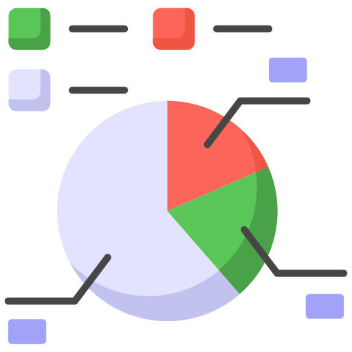 gráfico de torta icono gratis