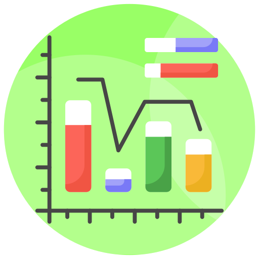 gráfico de barras icono gratis