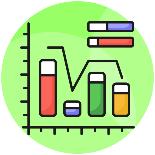 gráfico de barras icono gratis