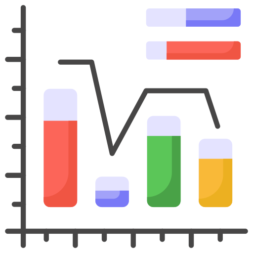 gráfico de barras icono gratis