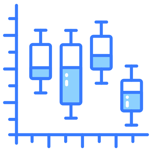 gráfico de velas icono gratis