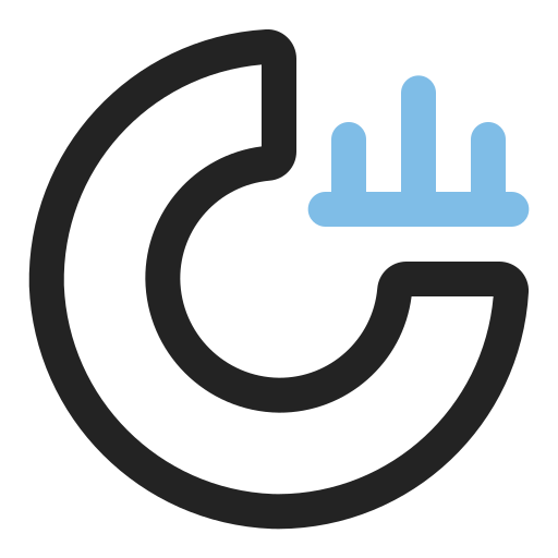 gráfico circular icono gratis gráfico circular icono gratis
