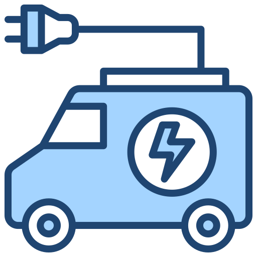 Electric van - Free electronics icons