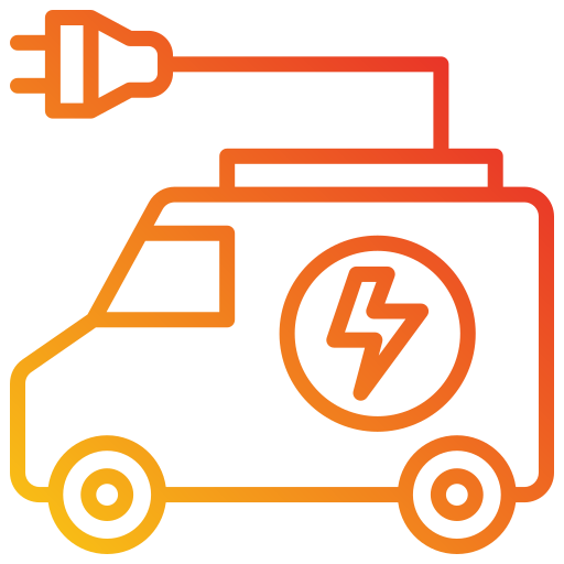 Electric van - Free electronics icons