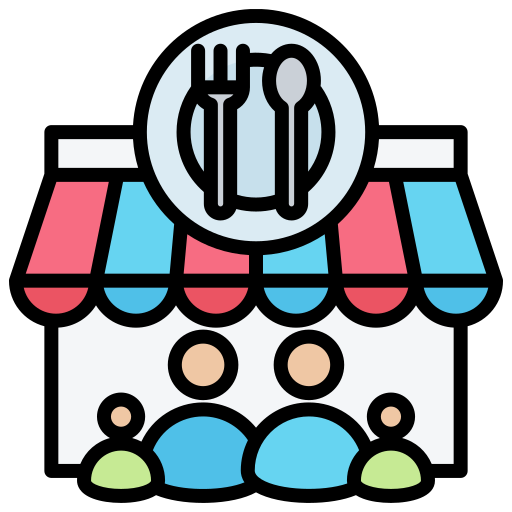 식당 무료 아이콘